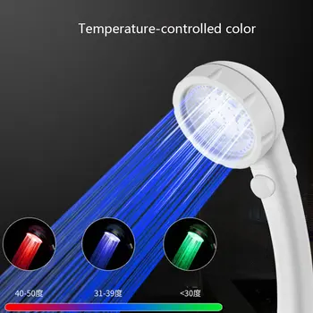 Bathroom Spa LED Shower Head Sprinkler Stop Water Switch Temperature Sensor Color Changing Filter Handheld Shower Faucet
Bathroom Spa LED Shower Head Sprinkler Stop Water Switch Temperature Sensor Color Changing Filter Handheld Shower Faucet