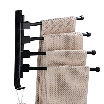 Free punching bathroom rotating towel rack multi-bar hanging bathroom towel rack hanging towel bar LB822171
Free punching bathroom rotating towel rack multi-bar hanging bathroom towel rack hanging towel bar LB822171