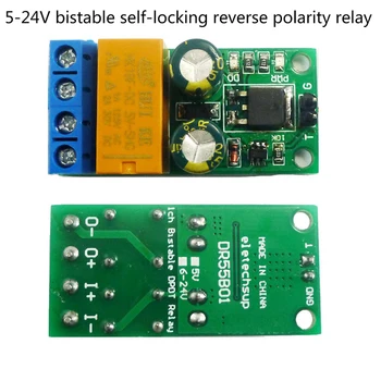 DC 5-24V 2A Flip-Flop Latch Motor Reversible Controller Self-locking bistable Reverse Polarity Module
DC 5-24V 2A Flip-Flop Latch Motor Reversible Controller Self-locking bistable Reverse Polarity Module