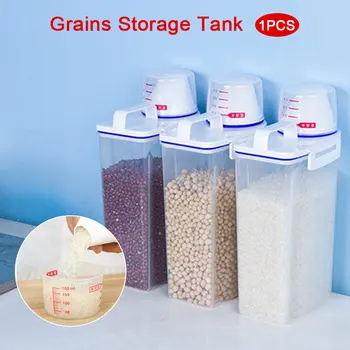 Storage Container Storage Canister Collection Collecting Tank Transparent Measuring Cup Rice Fresh Keeping Grain Home Kitchen
Storage Container Storage Canister Collection Collecting Tank Transparent Measuring Cup Rice Fresh Keeping Grain Home Kitchen