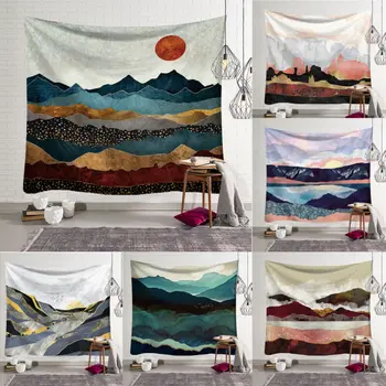 Sunset Mountain Indigo Tapestry Nature Art Wall Fabric Hippie Psychedelic Tapestry Wall Hanging Tree Landscape Wall Carpet Cloth
Sunset Mountain Indigo Tapestry Nature Art Wall Fabric Hippie Psychedelic Tapestry Wall Hanging Tree Landscape Wall Carpet Cloth