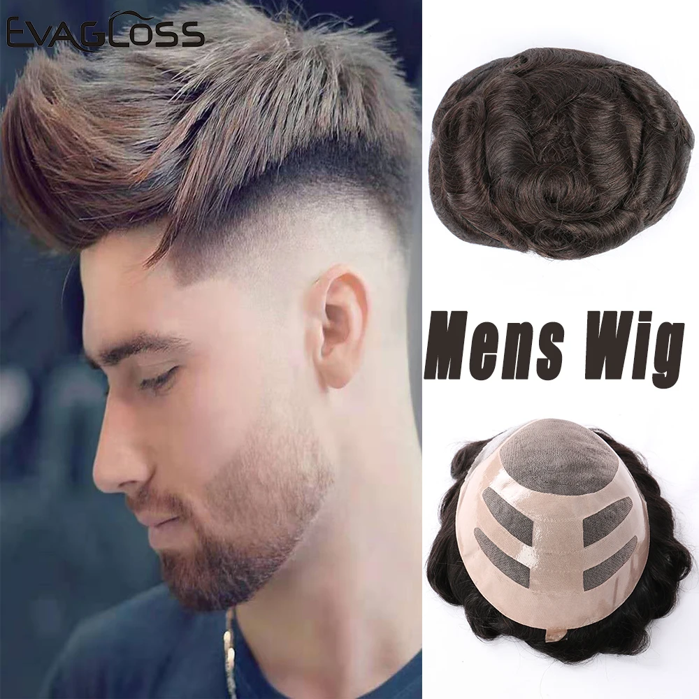 EVAGLOSS Men's Wig Fine Mono Lace with Poly Bond Handmade Human Hair Male Wig Hair System Replacement Hairpiece Mens Toupee
EVAGLOSS Men's Wig Fine Mono Lace with Poly Bond Handmade Human Hair Male Wig Hair System Replacement Hairpiece Mens Toupee