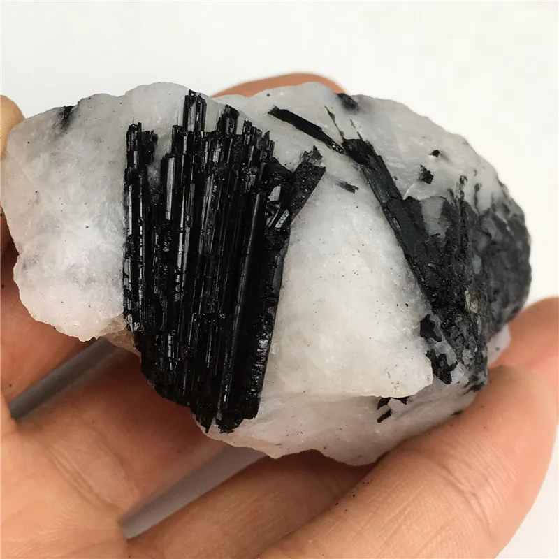 Natural Black Tourmaline Crystal Gemstone raw Rock Mineral Specimen Healing Stone collection of scientific research and teaching
Natural Black Tourmaline Crystal Gemstone raw Rock Mineral Specimen Healing Stone collection of scientific research and teaching