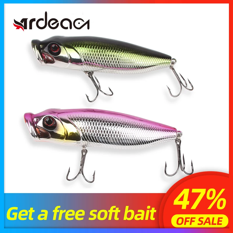 ARDEA Fishing Lure Popper floating 110m 27g Artificial hard Bait wobbler Crankbait Bass pike lures Pesca isca
ARDEA Fishing Lure Popper floating 110m 27g Artificial hard Bait wobbler Crankbait Bass pike lures Pesca isca