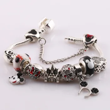 DIY Large Hole Crystal Beaded Pandora Bracelet Simple and Wild Mickey Child Birthday Gift
DIY Large Hole Crystal Beaded Pandora Bracelet Simple and Wild Mickey Child Birthday Gift