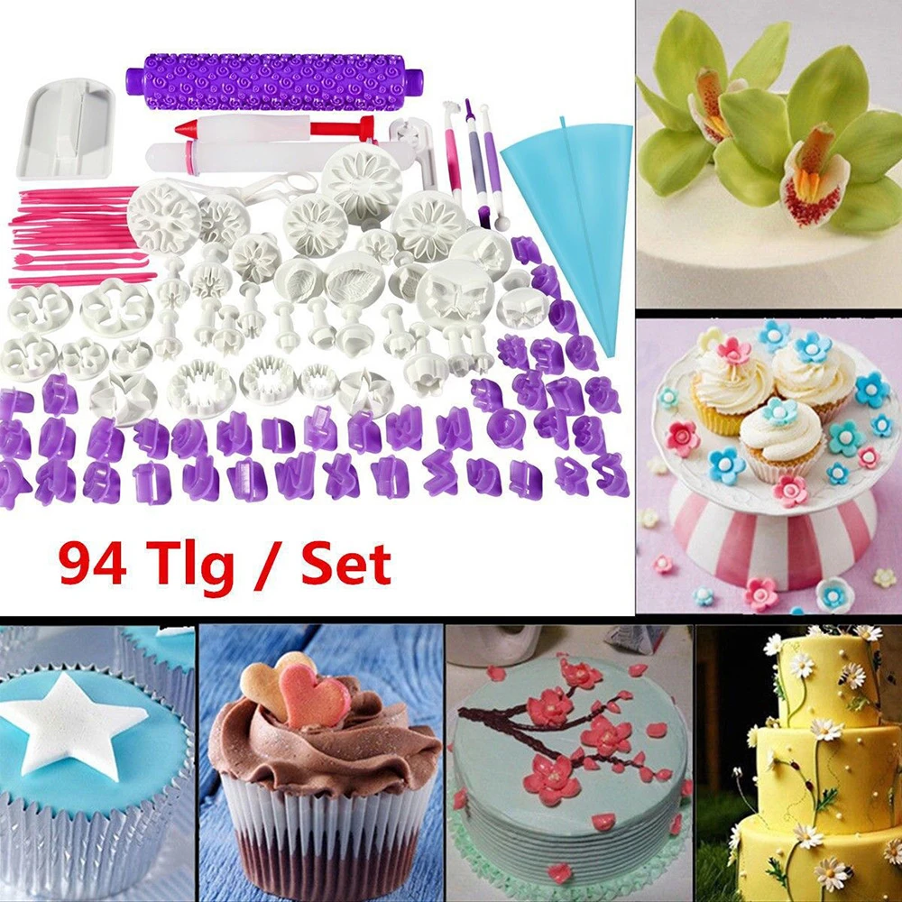 94pcs Cookie Cutter Biscuit Stamp Cake Mold Maker DIY Pastry Baking Plunger Tool Dough Roller Pin Full Set Cake Decorating Tools
94pcs Cookie Cutter Biscuit Stamp Cake Mold Maker DIY Pastry Baking Plunger Tool Dough Roller Pin Full Set Cake Decorating Tools