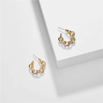 Designer 2.3cm Link Chain C Shape Frame Stud Earring Women Silver Gold Earring for women
Designer 2.3cm Link Chain C Shape Frame Stud Earring Women Silver Gold Earring for women