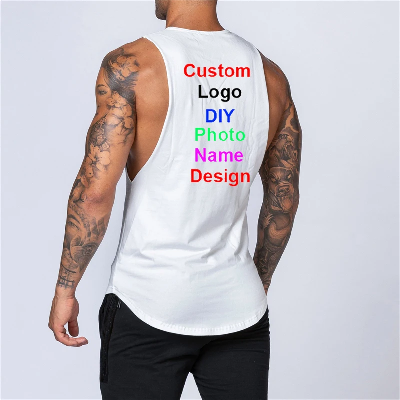 Customized Print Your Own Design Fitness Singlets Sleeveless Workout Tank Top Men Gym Clothing Bodybuilding Musculation Vest
Customized Print Your Own Design Fitness Singlets Sleeveless Workout Tank Top Men Gym Clothing Bodybuilding Musculation Vest