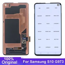 Original AMOLED LCD For Samsung S10 display G973 SM-G9730 G973F SM-G973F/D LCD Display and Touch Screen Digitizer Assembly Parts
Original AMOLED LCD For Samsung S10 display G973 SM-G9730 G973F SM-G973F/D LCD Display and Touch Screen Digitizer Assembly Parts