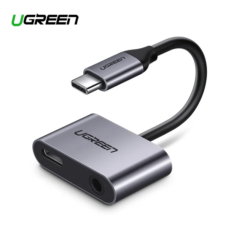 

Ugreen USB C to Jack 3.5 Type C Cable Adapter For Huawei P20 Pro Xiaomi Mi 6 8 Note3 Mix USB Type C 3.5mm AUX Earphone Converter
