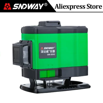 SNDWAY Laser Level 12 lines 3D 360 Degree Rotary Cross Green Beam Vertical & Horizontal Self Leveling instruments Wall Sticker
SNDWAY Laser Level 12 lines 3D 360 Degree Rotary Cross Green Beam Vertical & Horizontal Self Leveling instruments Wall Sticker