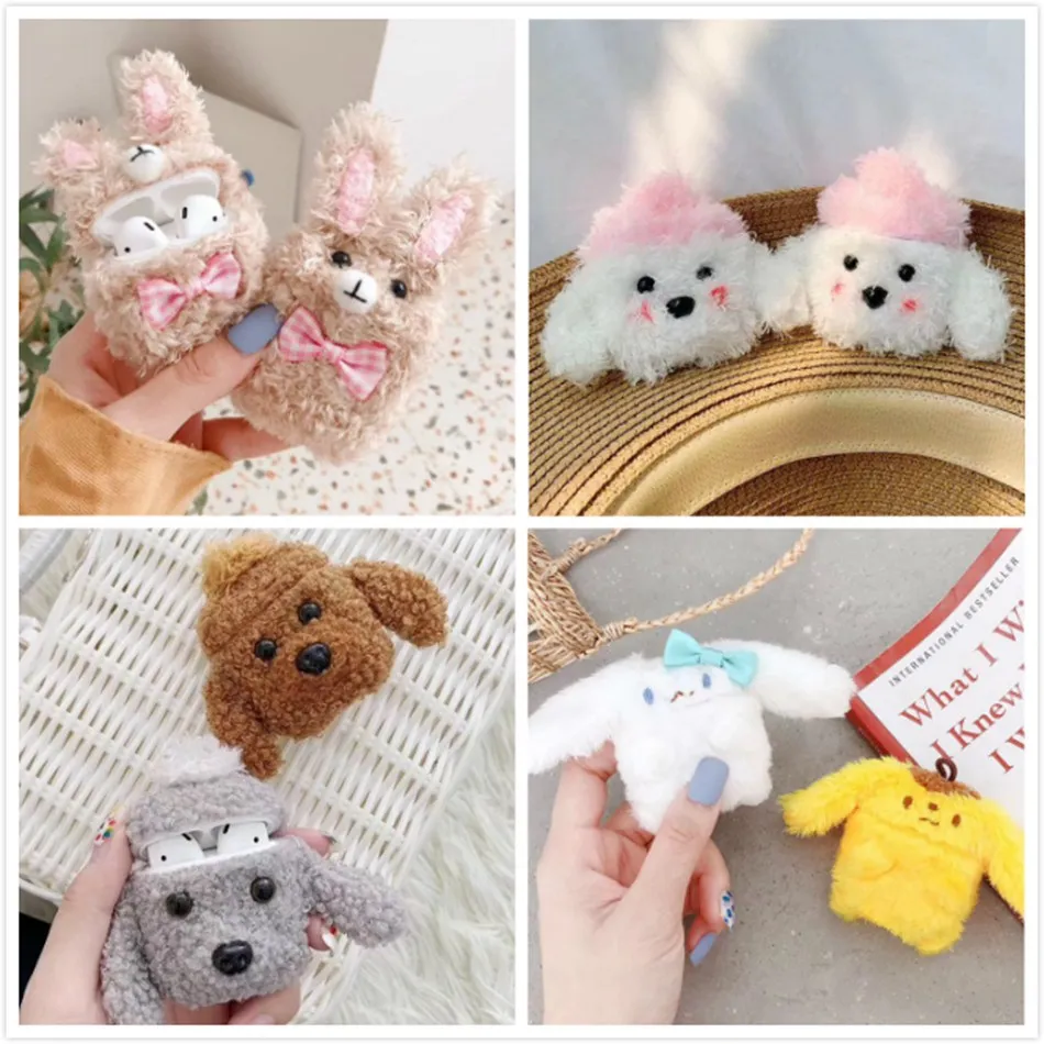 Teddy Dog Knitted Plush Case For AirPods Case Wireless Bluetooth Earphone Cover For Apple Airpods 2 1 Case Headphone Case Box
Teddy Dog Knitted Plush Case For AirPods Case Wireless Bluetooth Earphone Cover For Apple Airpods 2 1 Case Headphone Case Box