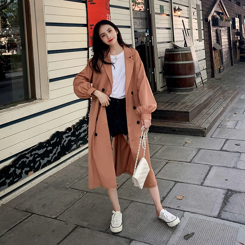 Women's Trench Coat 2019 New Style Korean-style Loose-Fit Slimming Mid-length over-the-Knee Spring And Autumn Hong Kong Style Co
Women's Trench Coat 2019 New Style Korean-style Loose-Fit Slimming Mid-length over-the-Knee Spring And Autumn Hong Kong Style Co