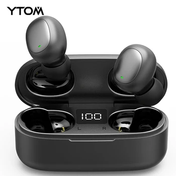 YTOM T3 TWS Mini True Wireless Bluetooth 5.0 Earphone with LED display Bass handfree Earbuds For sport smartphone pc running
YTOM T3 TWS Mini True Wireless Bluetooth 5.0 Earphone with LED display Bass handfree Earbuds For sport smartphone pc running