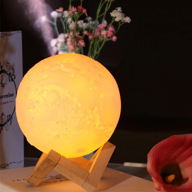 880ML Moon Ultrasonic Air Humidifier Aroma Essential Oil Diffuser USB Mist Maker Humidificador with LED Night Lamp Umidificador
880ML Moon Ultrasonic Air Humidifier Aroma Essential Oil Diffuser USB Mist Maker Humidificador with LED Night Lamp Umidificador