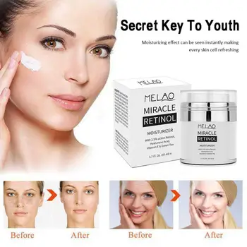 MELAO 50g Day Night 2.5% Retinol Cream Hyaluronic Acid Reduces Wrinkles Fine Lines Face Cream Retinol Moisturizer Cream TSLM1
MELAO 50g Day Night 2.5% Retinol Cream Hyaluronic Acid Reduces Wrinkles Fine Lines Face Cream Retinol Moisturizer Cream TSLM1