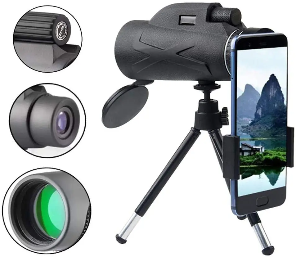Monocular Telescope 80x100 HD Telescope Hunting Optics Scope Night Vision Telephoto Zoom Monocular Telescope for Smartphone
Monocular Telescope 80x100 HD Telescope Hunting Optics Scope Night Vision Telephoto Zoom Monocular Telescope for Smartphone