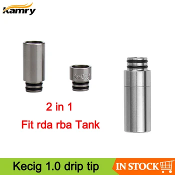 Original Kamry Kecig 1.0 drip tip Fit 510 Thread RBA RDA Atomizer Vape Tank 2 in 1 mouthpiece E Cigarette Accessories
Original Kamry Kecig 1.0 drip tip Fit 510 Thread RBA RDA Atomizer Vape Tank 2 in 1 mouthpiece E Cigarette Accessories