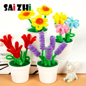 Saizhi Hand Twisted Bar Hair Root Small Flower Pot Plant Kindergarten Children Diy Manual Creative Small Potted Plant Kids DIY T
Saizhi Hand Twisted Bar Hair Root Small Flower Pot Plant Kindergarten Children Diy Manual Creative Small Potted Plant Kids DIY T
