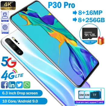 Global P30 PRO 8GB ROM 256GB Mobile Phone MTK6797 Deca Core 6.3"1080*2340 Front Camera 8MP+ Rear Camera 16MP 4800mAh Smartphone
Global P30 PRO 8GB ROM 256GB Mobile Phone MTK6797 Deca Core 6.3"1080*2340 Front Camera 8MP+ Rear Camera 16MP 4800mAh Smartphone