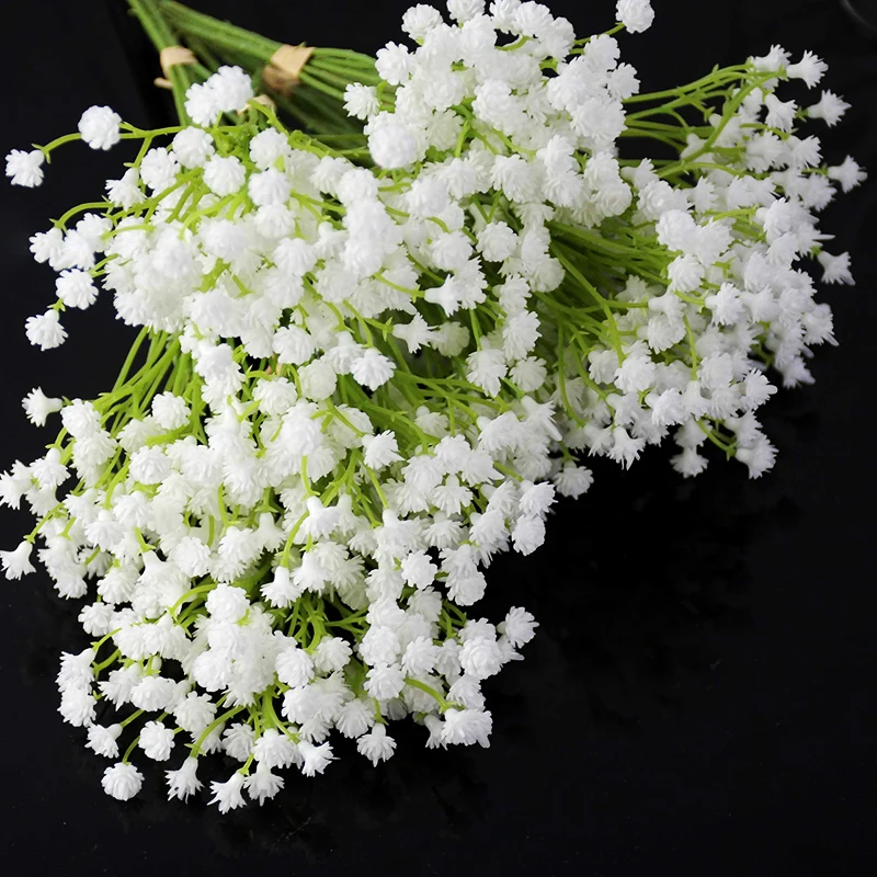 1 шт. 20 см белые детские дышащие Искусственные цветы поддельные букет Гипсофилы