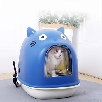 Fully Enclosed Cat Litter Box Deodorant Extra Large Enclosed Filp Cover Splash Proof Pet CatsLitter Tray Box with Scooper
Fully Enclosed Cat Litter Box Deodorant Extra Large Enclosed Filp Cover Splash Proof Pet CatsLitter Tray Box with Scooper