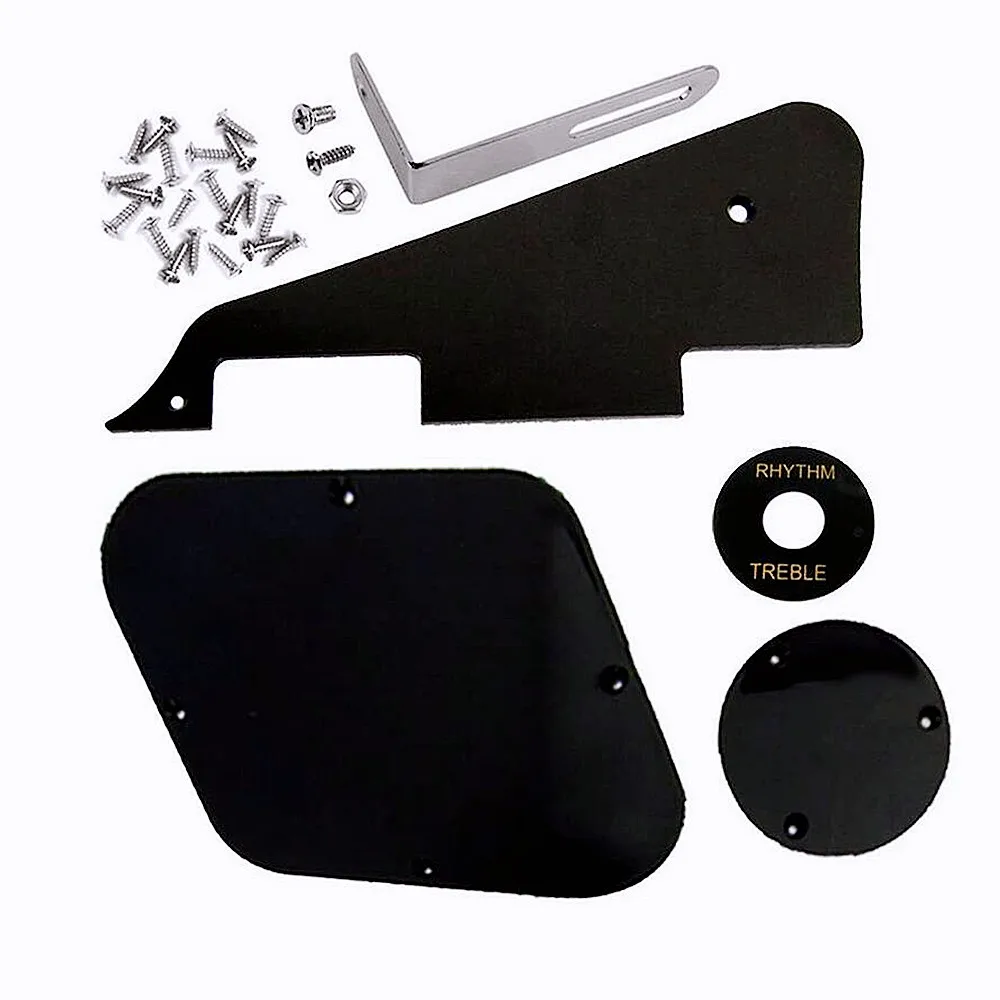 Кронштейн для электрогитары Pickguard, защитная крышка для переключателя с винтовой полостью для электрогитары Les Paul, аксессуары для музыкальных инструментов, гитары
Кронштейн для электрогитары Pickguard, защитная крышка для переключателя с винтовой полостью для электрогитары Les Paul, аксессуары для музыкальных инструментов, гитары