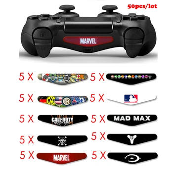 50PCS/LOT Colorful LED Light Bar Cover Decal Skin Sticker for PlayStation 4 PS4 Slim Pro Controller Gamepad Stickers
50PCS/LOT Colorful LED Light Bar Cover Decal Skin Sticker for PlayStation 4 PS4 Slim Pro Controller Gamepad Stickers