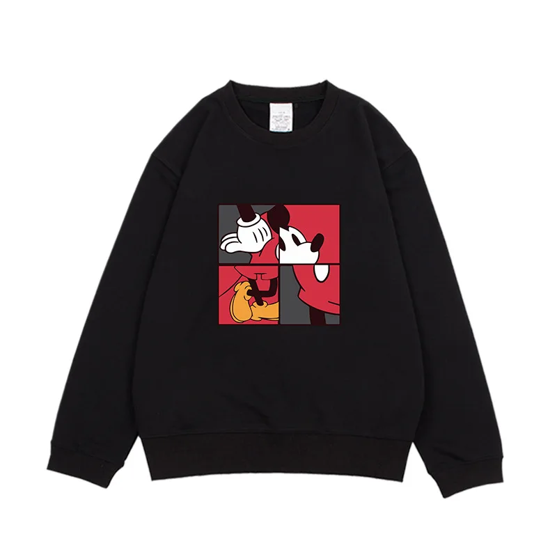Korean Cartoon Four-grid Mickey Printing Casual Long-sleeved Hat-free Round Collar Women
Korean Cartoon Four-grid Mickey Printing Casual Long-sleeved Hat-free Round Collar Women