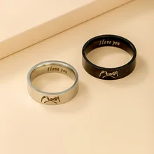 1pc Stainless Steel Retro Love You Hand in Hand Couple Ring Fashion Simple Unisex Ring For Wedding Engagement Jewelry Gift
1pc Stainless Steel Retro Love You Hand in Hand Couple Ring Fashion Simple Unisex Ring For Wedding Engagement Jewelry Gift