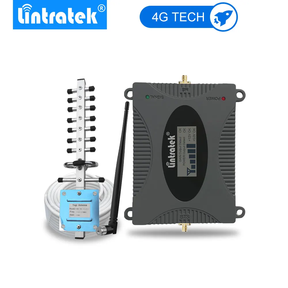 

Lintratek 4G Signal Booster (Band 3) LTE 1800mhz Cell Phone 4G Amplifier Antenna GSM DCS 1800 Mobile Phone Repeater Full Set .