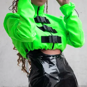 Fashion Neon Green Womens Zipper Buckle Windbreaker Jacket Long Sleeve Zipper Casuuual Streetwear Elastic Drawstring Coat
Fashion Neon Green Womens Zipper Buckle Windbreaker Jacket Long Sleeve Zipper Casuuual Streetwear Elastic Drawstring Coat