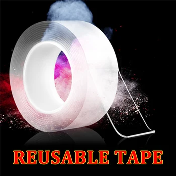 Free Return 3M/5M Nano Magic Transparent Double-Sided Adhesive Nano Strong sticky Tape Washable Tape two sided tape gekkotape A+
Free Return 3M/5M Nano Magic Transparent Double-Sided Adhesive Nano Strong sticky Tape Washable Tape two sided tape gekkotape A+