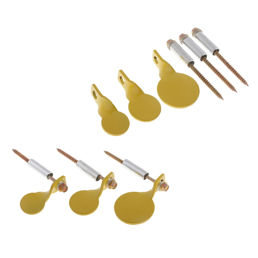 6pcs Heavy Duty Metal Target Spinners Target Plinking Target for Installing on Tree 6pcs Heavy Duty Metal Target Spinners Target Plinking Target for Installing on Tree