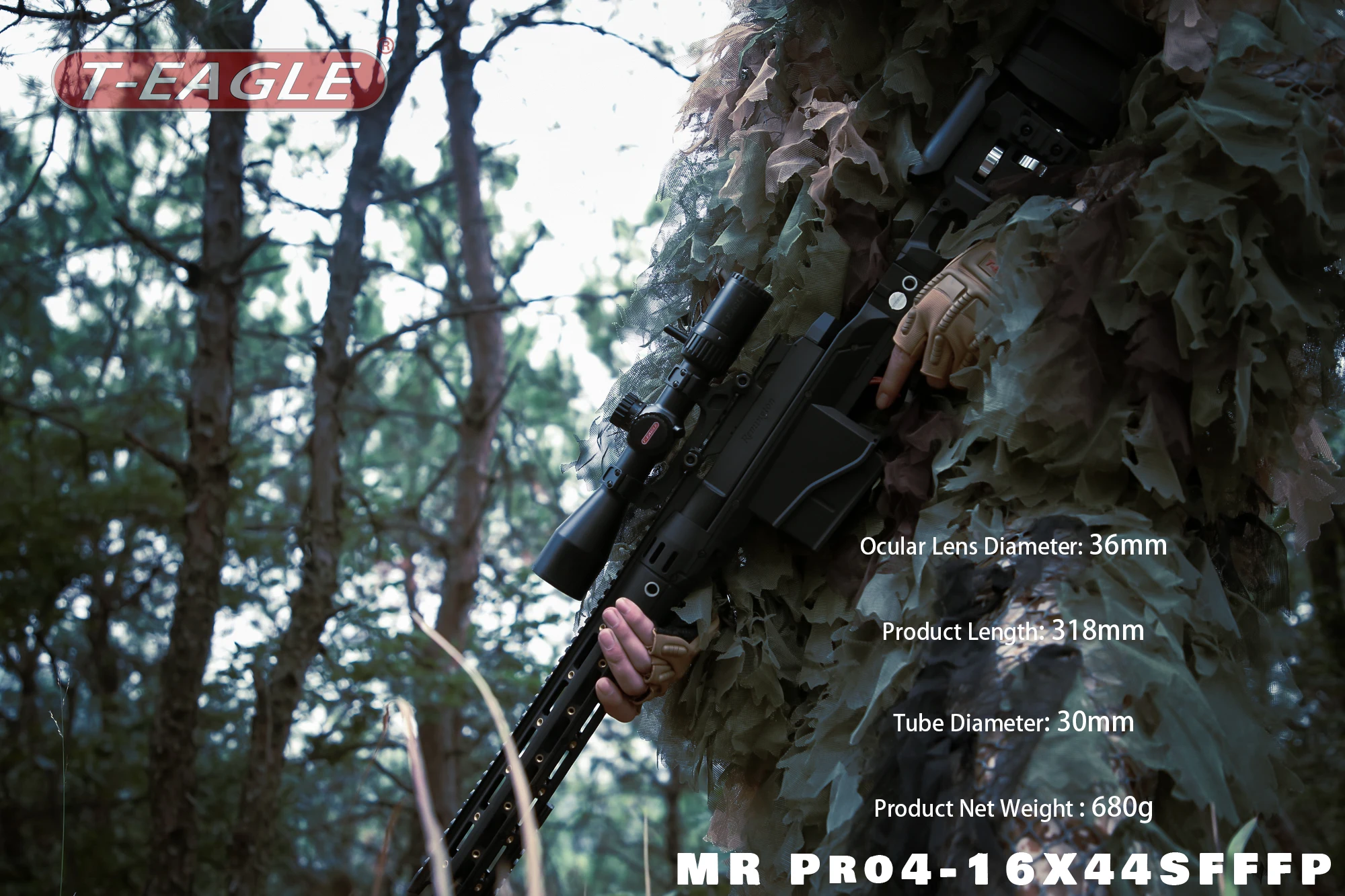 T-EAGLE MR PRO 4-16X44 SF FFP Tactical Riflescope Spotting Scope for Rifle Hunting Optical Collimator Gun Sight Red Green Light
T-EAGLE MR PRO 4-16X44 SF FFP Tactical Riflescope Spotting Scope for Rifle Hunting Optical Collimator Gun Sight Red Green Light