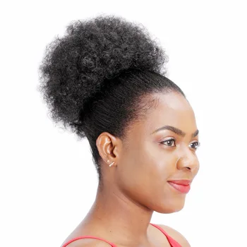 GAKA Short Chignon Clip In Bun Afro Hair Pieces for Women Synthetic Curly Natural Hair Extension Black Ponytails with Drawstring
GAKA Short Chignon Clip In Bun Afro Hair Pieces for Women Synthetic Curly Natural Hair Extension Black Ponytails with Drawstring