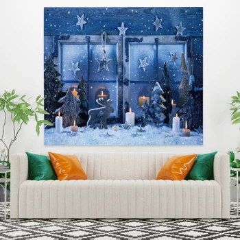 Laeacco Fashion Tapestry Christmas Blue Tree Stars Pendant Snowfield Window Candle Wall Hangings Home Living Room Bedroom Decor
Laeacco Fashion Tapestry Christmas Blue Tree Stars Pendant Snowfield Window Candle Wall Hangings Home Living Room Bedroom Decor
