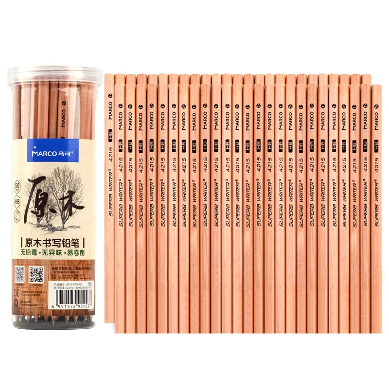 10 pcs Marco 4215/8230 HB/2B Wooden Pencil Triangle / Hexagonal Pen Sketch Tool Learning To Write Kids And Student
10 pcs Marco 4215/8230 HB/2B Wooden Pencil Triangle / Hexagonal Pen Sketch Tool Learning To Write Kids And Student