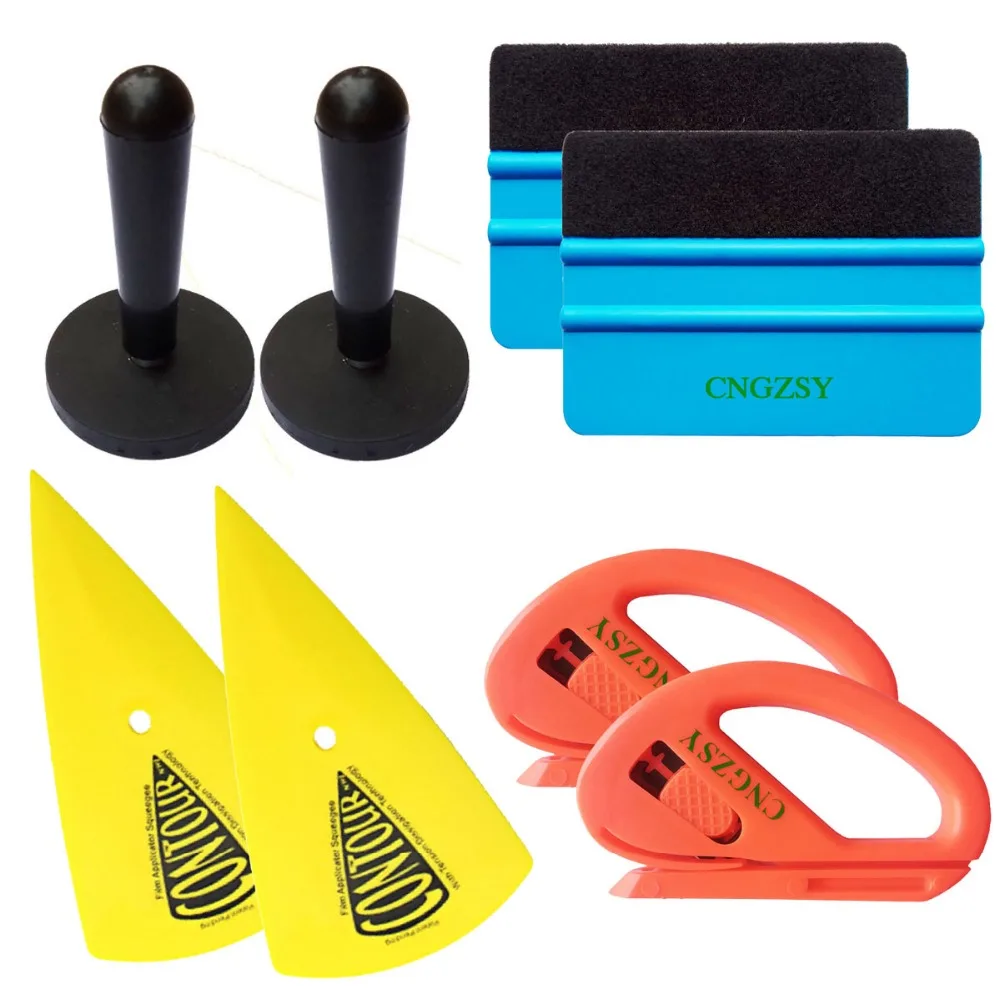 CNGZSY Car Wrap Vinyl Installing Kit Magnet Holders Safety Cutter Squeegee Auto Film Scraper Window Cleaning Tinting Tools K55 
CNGZSY Car Wrap Vinyl Installing Kit Magnet Holders Safety Cutter Squeegee Auto Film Scraper Window Cleaning Tinting Tools K55