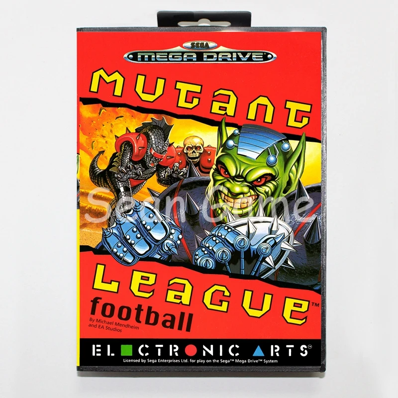 16-битная игровая карта для Sega Mega Drive Футбольная Обложка футбольной лиги с