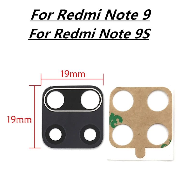 10Pcs Rear Back Camera Glass Lens For Xiaomi Redmi Note 9 9T 9S 8T 8 9C 10 Pro Max / Mi 11 Ultra 10T Lite With Adhesive | Мобильные