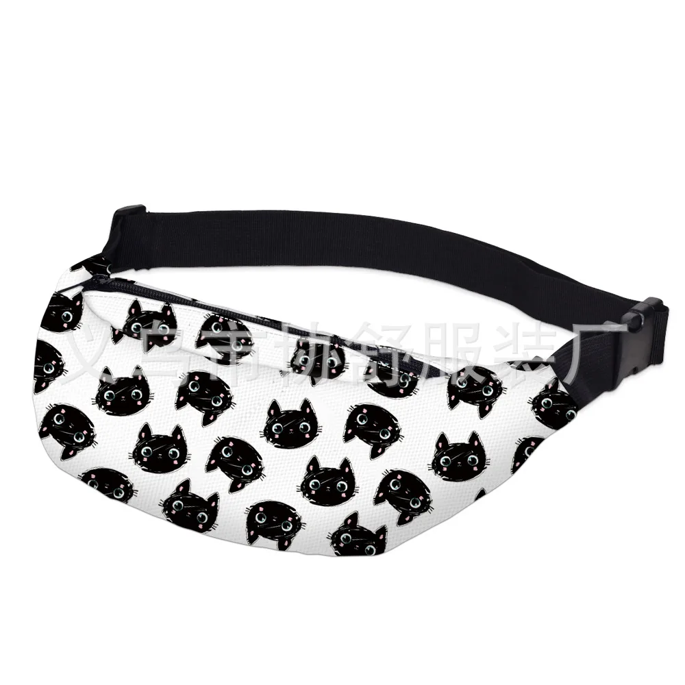 Cross Border 3D Digital High-definition Printed Wholesale Black And White with Pattern Cat WOMEN'S Pocket Adjustable WOMEN'S Bag
Cross Border 3D Digital High-definition Printed Wholesale Black And White with Pattern Cat WOMEN'S Pocket Adjustable WOMEN'S Bag