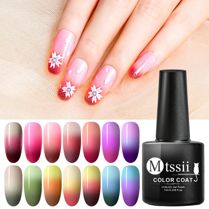 Mtssii 3 Stages Temperature Change Color Nail Gel Thermal Nail Polish Soak Off UV Long Lasting Chameleon Nail Lacquer Varnish
Mtssii 3 Stages Temperature Change Color Nail Gel Thermal Nail Polish Soak Off UV Long Lasting Chameleon Nail Lacquer Varnish