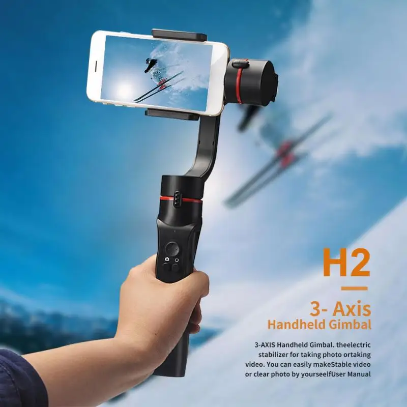 H2 3 Axis Selfie Smartphone Stabilizer USB Charging Handheld Gimbal Universal Support Travel Adjustable Direction Photography
H2 3 Axis Selfie Smartphone Stabilizer USB Charging Handheld Gimbal Universal Support Travel Adjustable Direction Photography