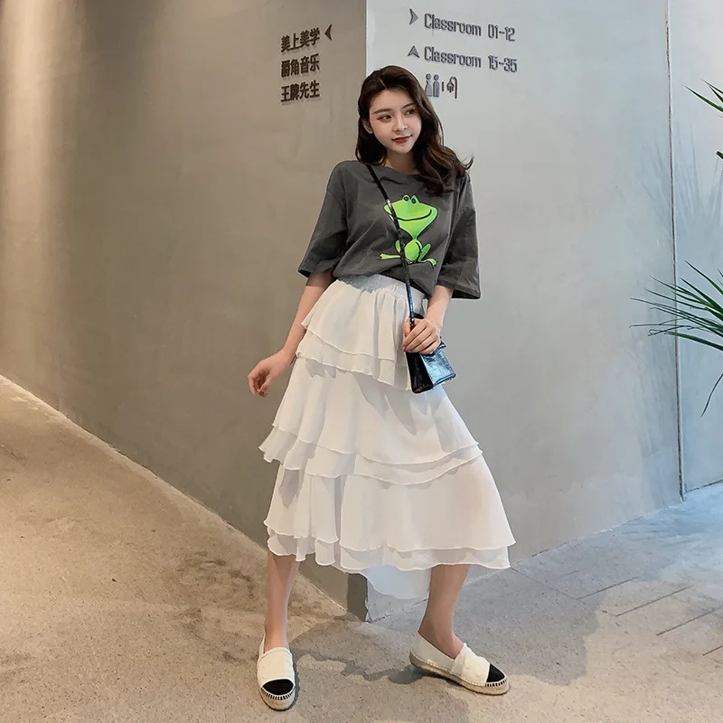 2019 New Style Summer Fashion Set Frog Printed T-shirt + Polka Dot Cake Dress Skirt Two-Piece Set
2019 New Style Summer Fashion Set Frog Printed T-shirt + Polka Dot Cake Dress Skirt Two-Piece Set