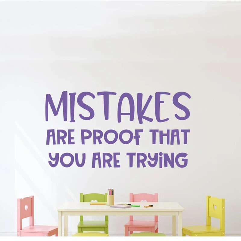 Mistakes quote- Mistakes wall decal- Mistakes are proof you are trying decal- Classroom wall decal- Classroom wall decal A6-004
Mistakes quote- Mistakes wall decal- Mistakes are proof you are trying decal- Classroom wall decal- Classroom wall decal A6-004