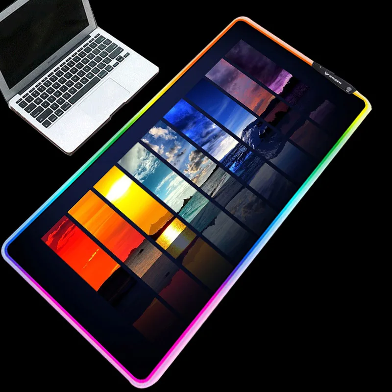 Mairuige Exquisite weather pattern beauty RGB table mat LED light lighting durable mouse pad large size keyboard pad
Mairuige Exquisite weather pattern beauty RGB table mat LED light lighting durable mouse pad large size keyboard pad