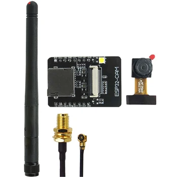 ESP32-CAM ESP32-S WIFI Bluetooth Board OV2640 2MP Wireless Camera Module TF Card Slot with IPEX 2.4G SMA Antenna for Arduino
ESP32-CAM ESP32-S WIFI Bluetooth Board OV2640 2MP Wireless Camera Module TF Card Slot with IPEX 2.4G SMA Antenna for Arduino