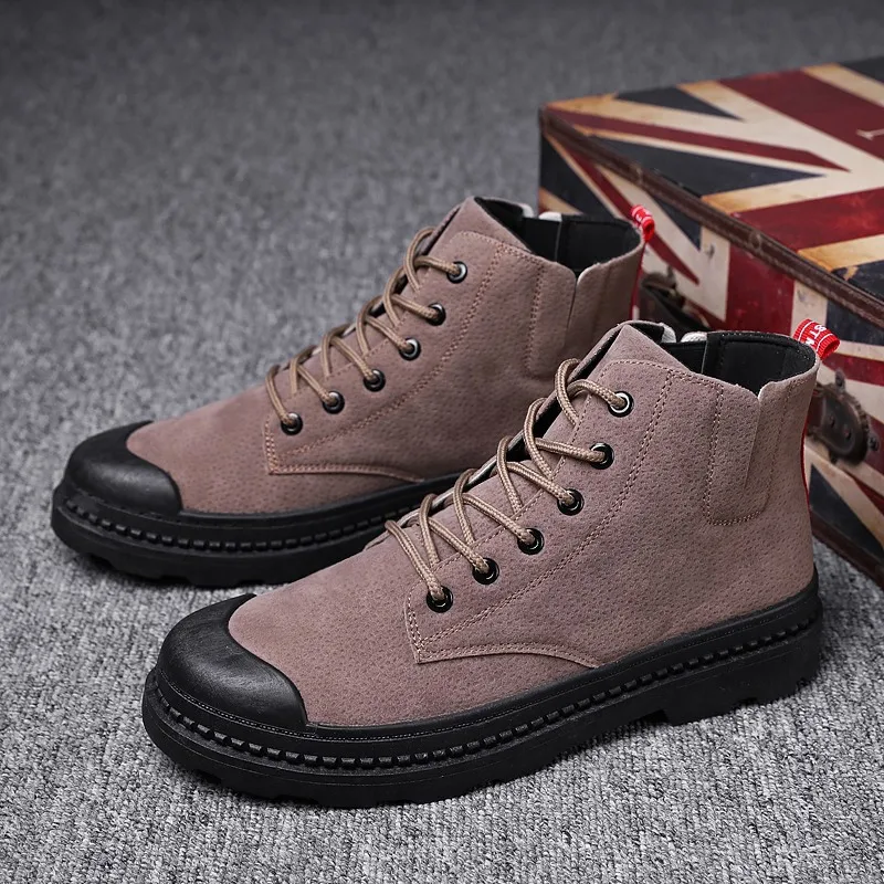 2019 Autumn Martin Boots British Style Men's Boot Retro Leather Boot Men Korean-style Hight-top Workwear MEN'S SHOES
2019 Autumn Martin Boots British Style Men's Boot Retro Leather Boot Men Korean-style Hight-top Workwear MEN'S SHOES