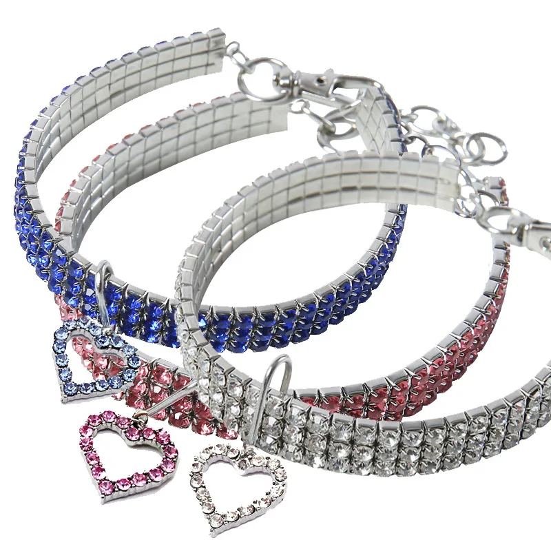 Heart-shaped Pet Necklace Rhinestone Small Dog Collar Cat Crystal Necklace Pet Supplies Dog Accessories
Heart-shaped Pet Necklace Rhinestone Small Dog Collar Cat Crystal Necklace Pet Supplies Dog Accessories